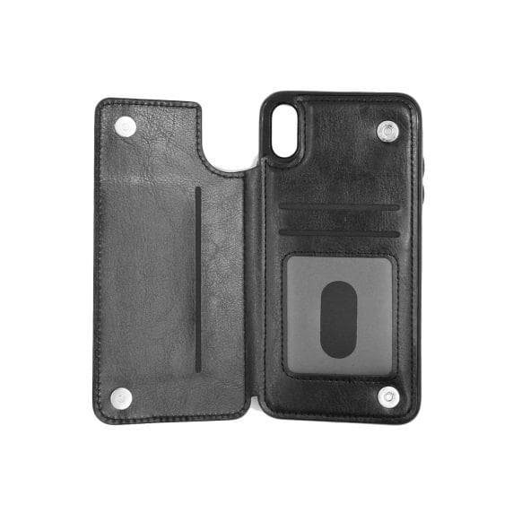 Fitted Leather Case For iPhone X/XS Black