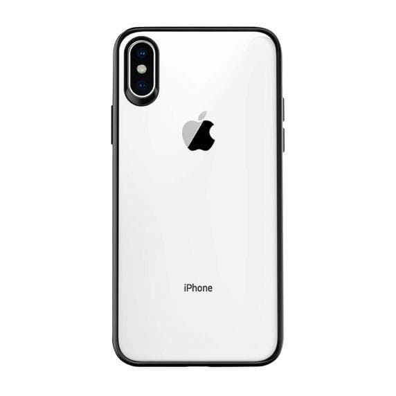 iPhone X/XS Transparent Shockproof With TPU Edge Case Black