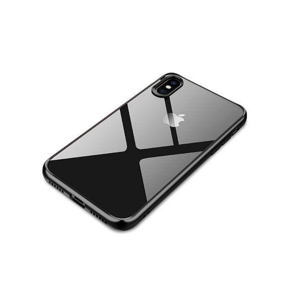 iPhone X/XS Transparent Shockproof With TPU Edge Case Black