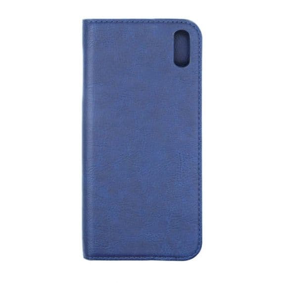 Flip Stand Leather Wallet Card holder Case Blue For iPhone X/XS