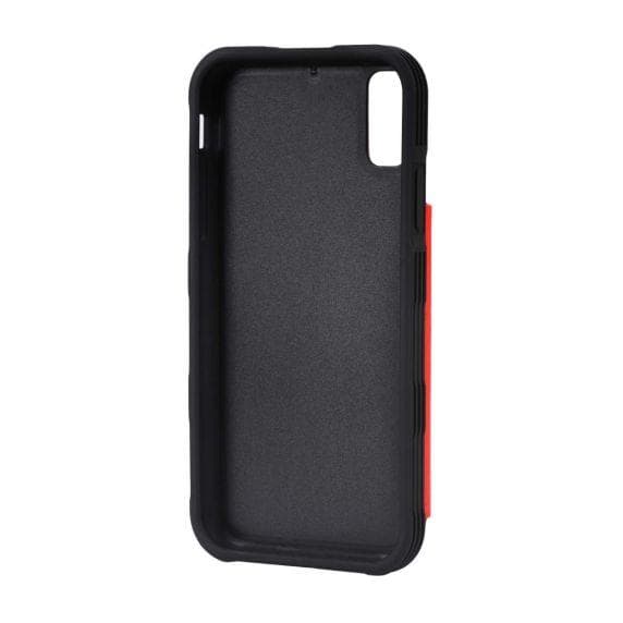 iPhone X/XS PU Leather Back Flip Wallet Case Red