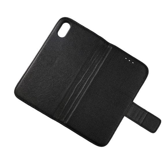 RV Plånboksfodral Genuint Läder - iPhone X/XS - Svart
