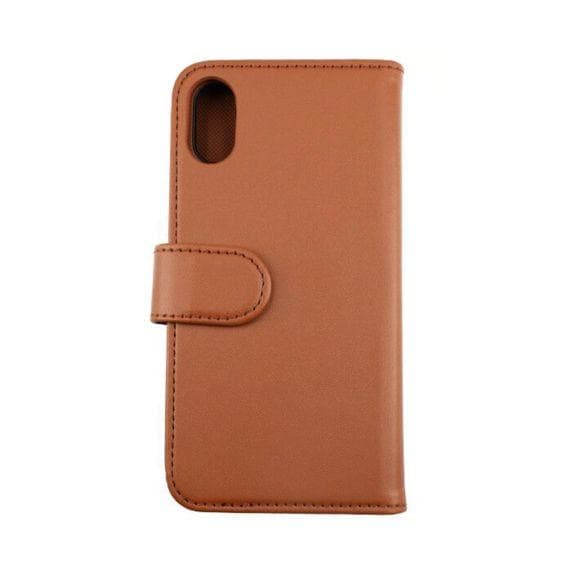 RV Magnetiskt Plånboksfodral - iPhone X/XS - Guldbrun