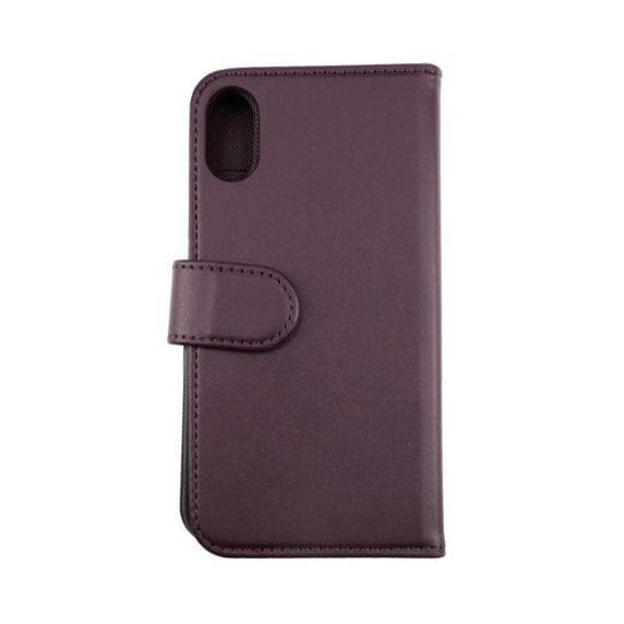 RV Magnetiskt Plånboksfodral - iPhone X/XS - Mörklila