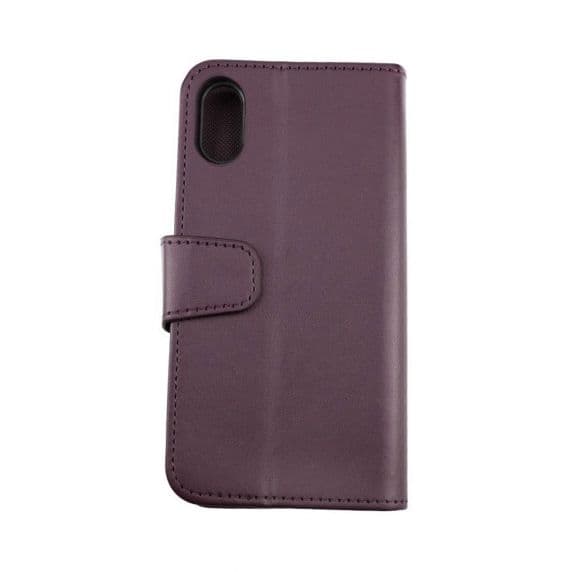 RV Plånboksfodral - iPhone X/XS - Extra Kortfack och Stativ - Mörklila