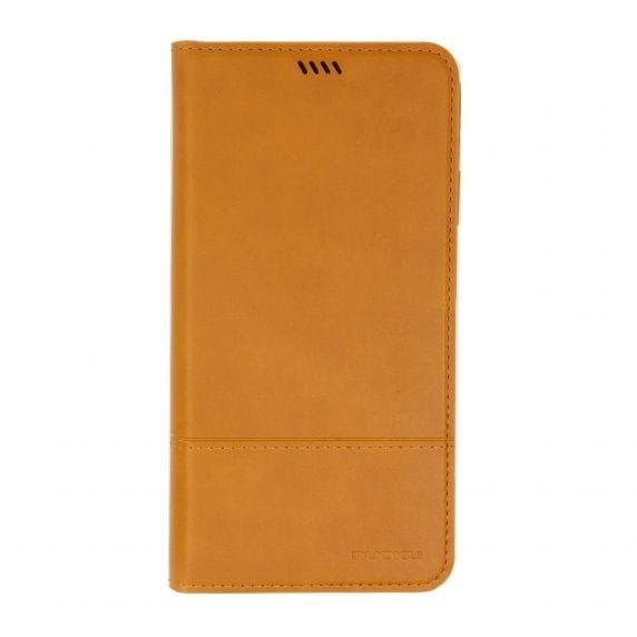 iPhone XR Flip Stand Leather Wallet Case Brown