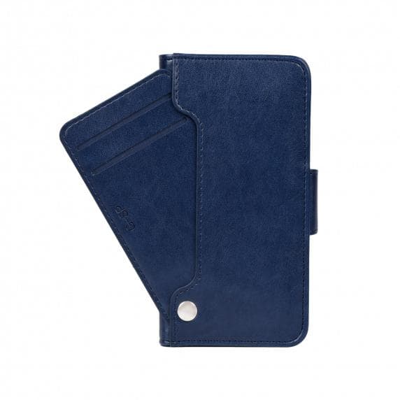 Flip Stand PU Leather Kickstand Card Case Blue For iPhone XR