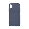 Miniatyrbild 1 av 4: Original Candy Flower Wallet Card Slot Phone Case for iPhone XR Blue Soft Silicone Shockproof Cover