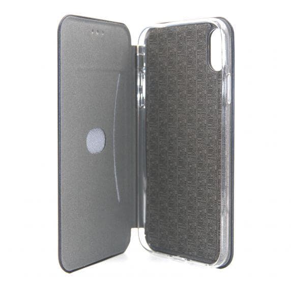 Flip Stand PU Leather Case For iPhone XS Max Midnight Blue