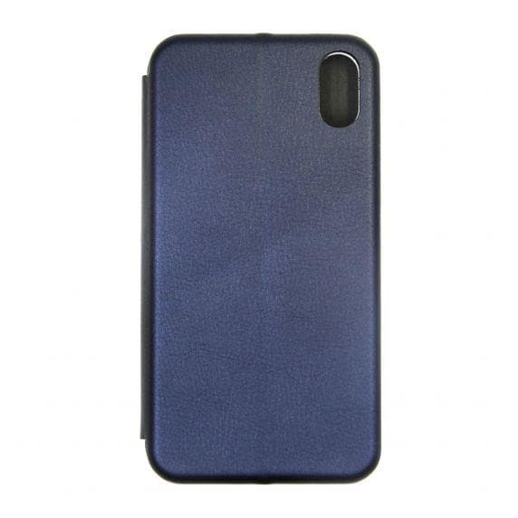 Flip Stand PU Leather Case For iPhone XS Max Midnight Blue