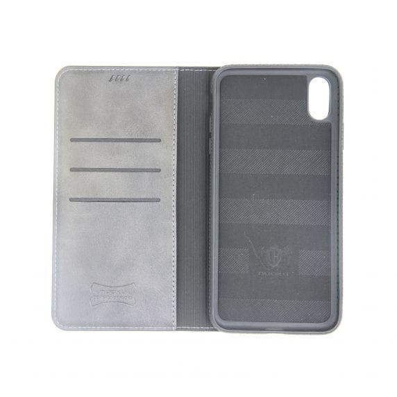 Flip Stand Leather Case For iPhone XS Max Black