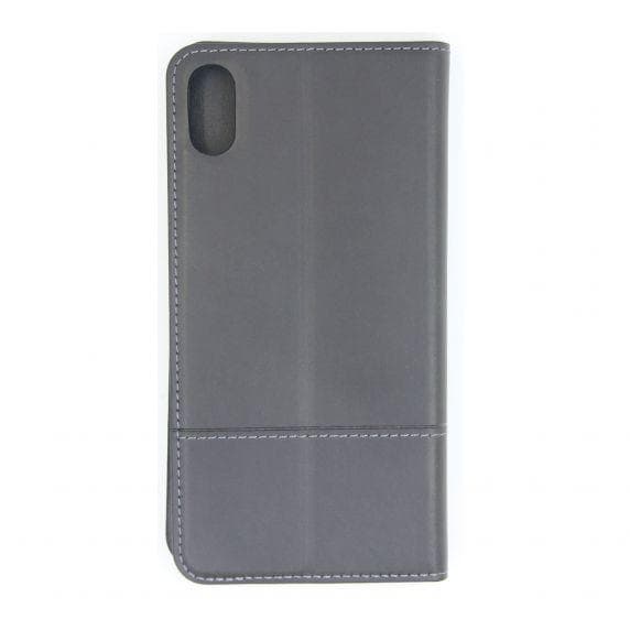 Flip Stand Leather Case For iPhone XS Max Black