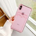 Miniatyrbild 4 av 4: iPhone XS Max TPU Shockproof Protective Wallet Case Pink