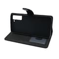 Miniatyrbild 5 av 6: Flip Stand Läderfodral till Samsung Galaxy S21 Svart