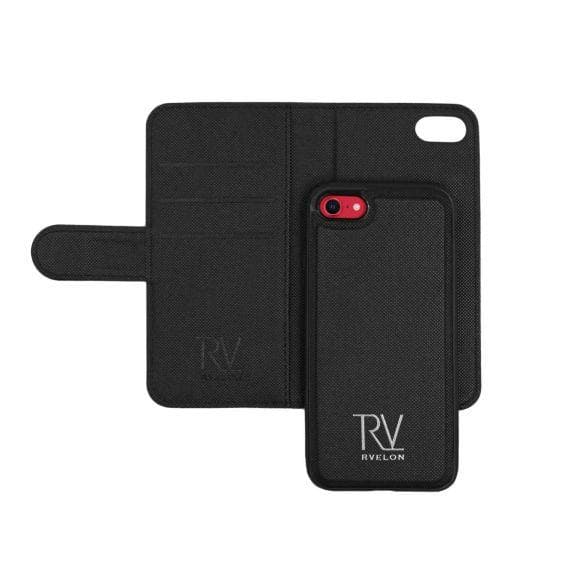 RV Flip Stand TPU Leather Case Black for Apple iPhone 7/8/SE 2020 High Quality