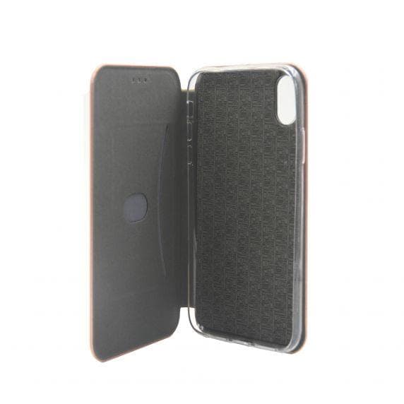 Flip Stand PU Leather Case For iPhone X/XS Rose Gold