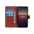 Miniatyrbild 3 av 5: Flip Stand Leather Wallet Case For Sony Xperia 1 III 5G Brown