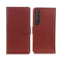 Miniatyrbild 1 av 5: Flip Stand Leather Wallet Case For Sony Xperia 1 III 5G Brown