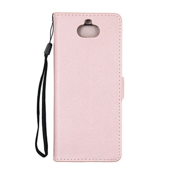 Flip Stand Leather Wallet Case For Sony Xperia 10 Pink