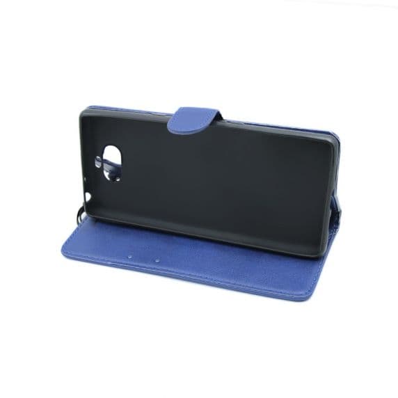 Flip Stand Leather Wallet Case For Sony Xperia 10 Blue