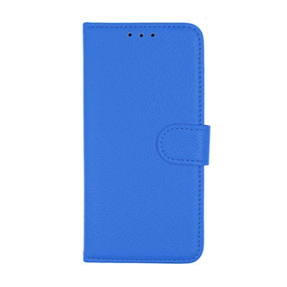 Flip Stand Leather Wallet Case For Huawei P40 Blue