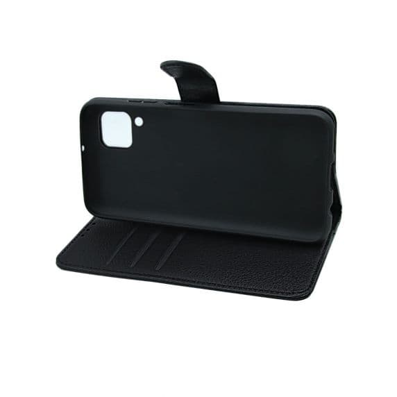 Flip Stand Leather Wallet Case For Huawei P40 Lite Black