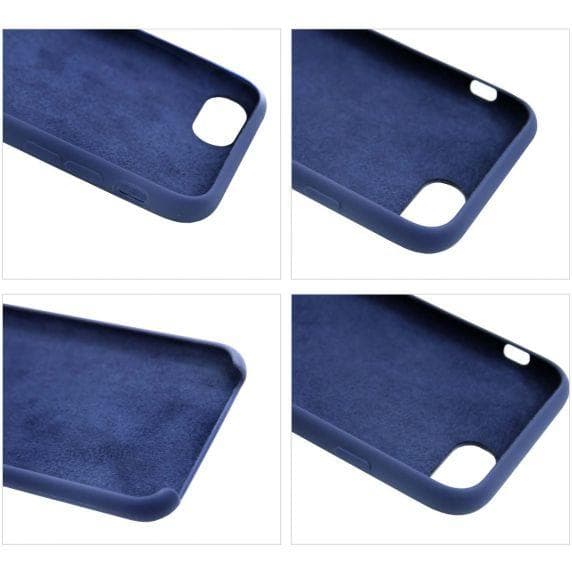 Silikonskal iPhone 7/8/SE (2020/2022) - Mörkblå