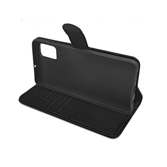 Flip Stand Leather Wallet Case For Samsung Galaxy A51 Black