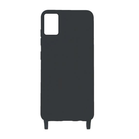 Silikonskal med Rem/Halsband Samsung A51 - Svart