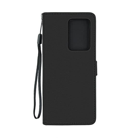 Flip Stand Leather Wallet Case For Samsung Galaxy S20 Ultra 5G Black