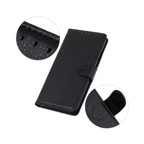 Flip Stand Leather Wallet Case For Xiaomi 11T/Xiaomi 11T Pro Black