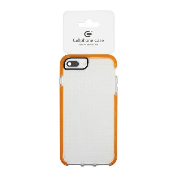 Fitted Case For iPhone 7 Plus/8 Plus White and Orange