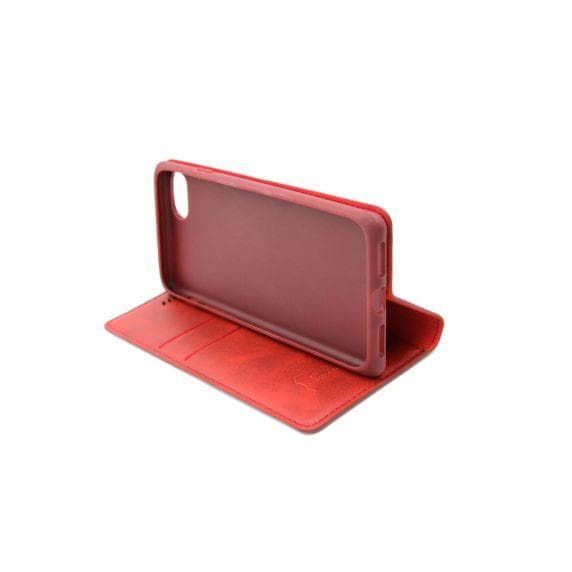 Flip Stand Leather Case For iPhone 7/8 Red