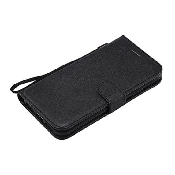 Flip Stand Leather Wallet Case For Samsung Galaxy S10 Lite Black