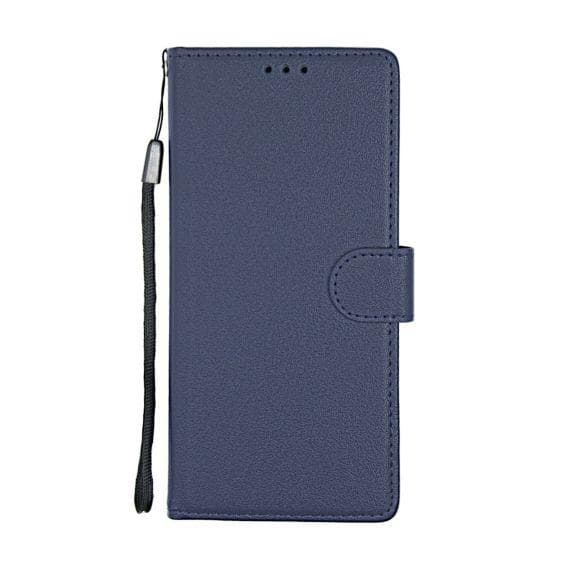 Flip Stand Leather Wallet Case For Samsung Galaxy S20 Plus Blue