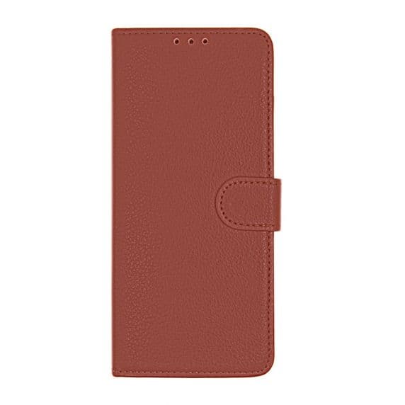 Flip Stand Leather Wallet Case For Samsung Galaxy Note 10 Lite Brown