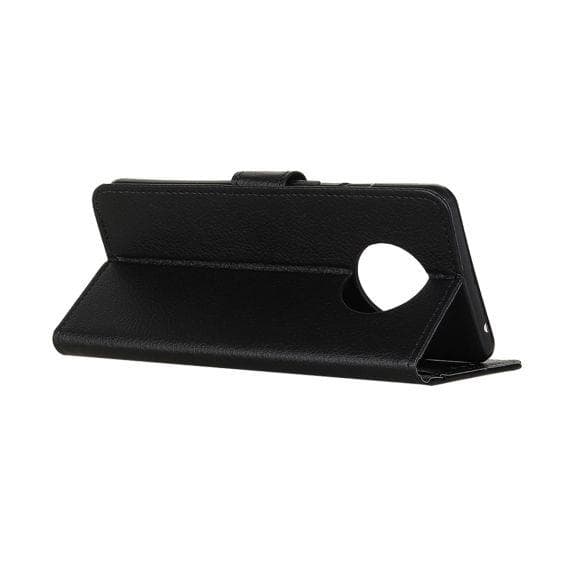 Flip Stand Leather Wallet Case For OnePlus 7T Black