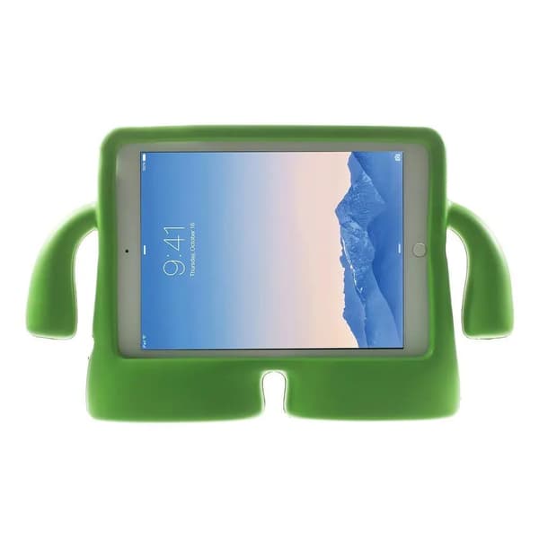 3D Cartoon skal för iPad 9.7 (2018) - 9.7 (2017) - Air 2 - Air - Grön