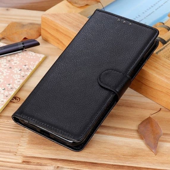 Flip Stand Leather Wallet Case For Xiaomi Redmi 9C Black