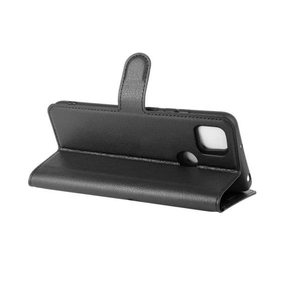 Flip Stand Leather Wallet Case For Xiaomi Redmi 9C Black