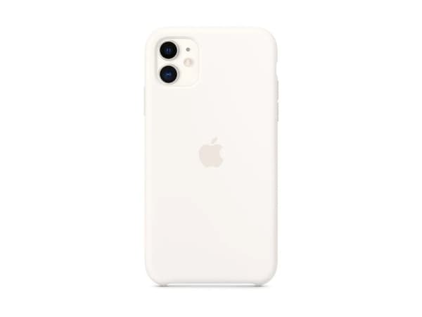 Apple iPhone 11 Silikonskal (vit)