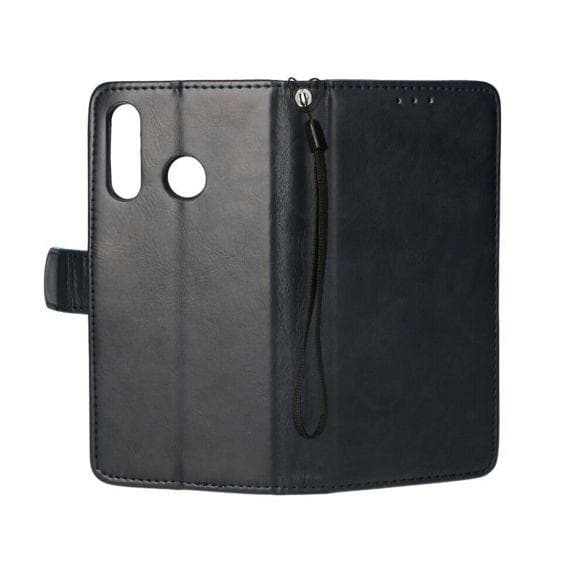 Huawei P30 Lite Flip Stand Leather Wallet Case Blue