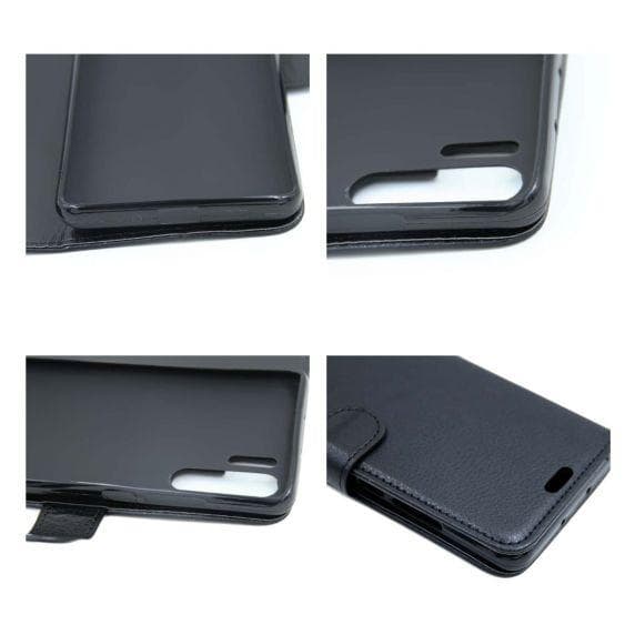 Flip Stand Leather Wallet Case For Huawei P30 Pro Black