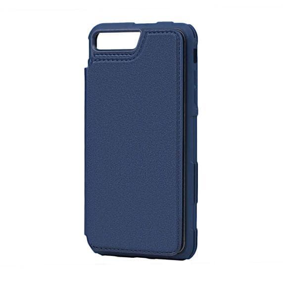 iPhone 7 Plus/8 Plus PU Leather Back Flip Wallet Case Blue