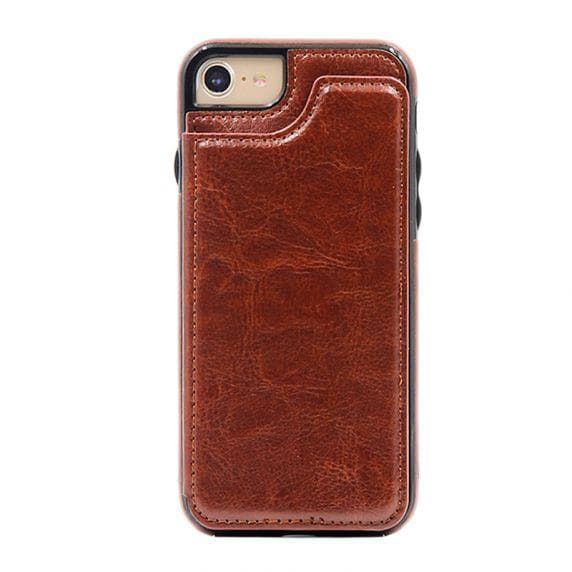 Fitted Leather Case For iPhone 7/8 Brown