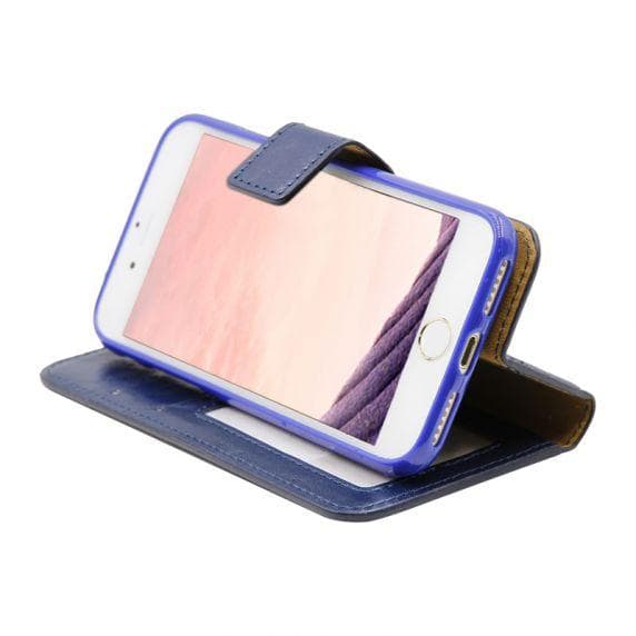 Detachable Leather Case For iPhone 7/8/SE Blue