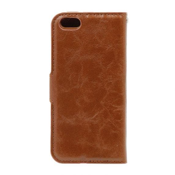Detachable Leather Case For iPhone 5/5S/5SE Brown