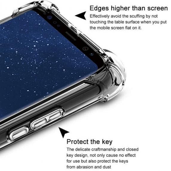 Stöttåligt Skal Samsung A40 - Transparent