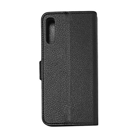 Flip Stand Leather Wallet Case For Samsung A50 Black