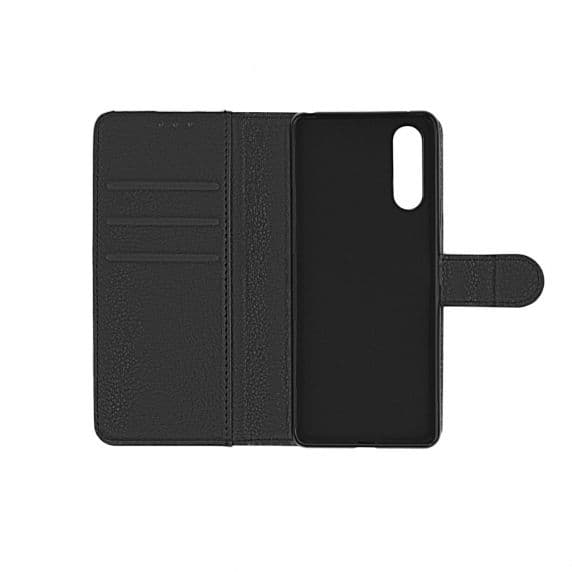 Sony Xperia 10 II Flip Stand Card Holder Leather Wallet Case Premium Quality Black